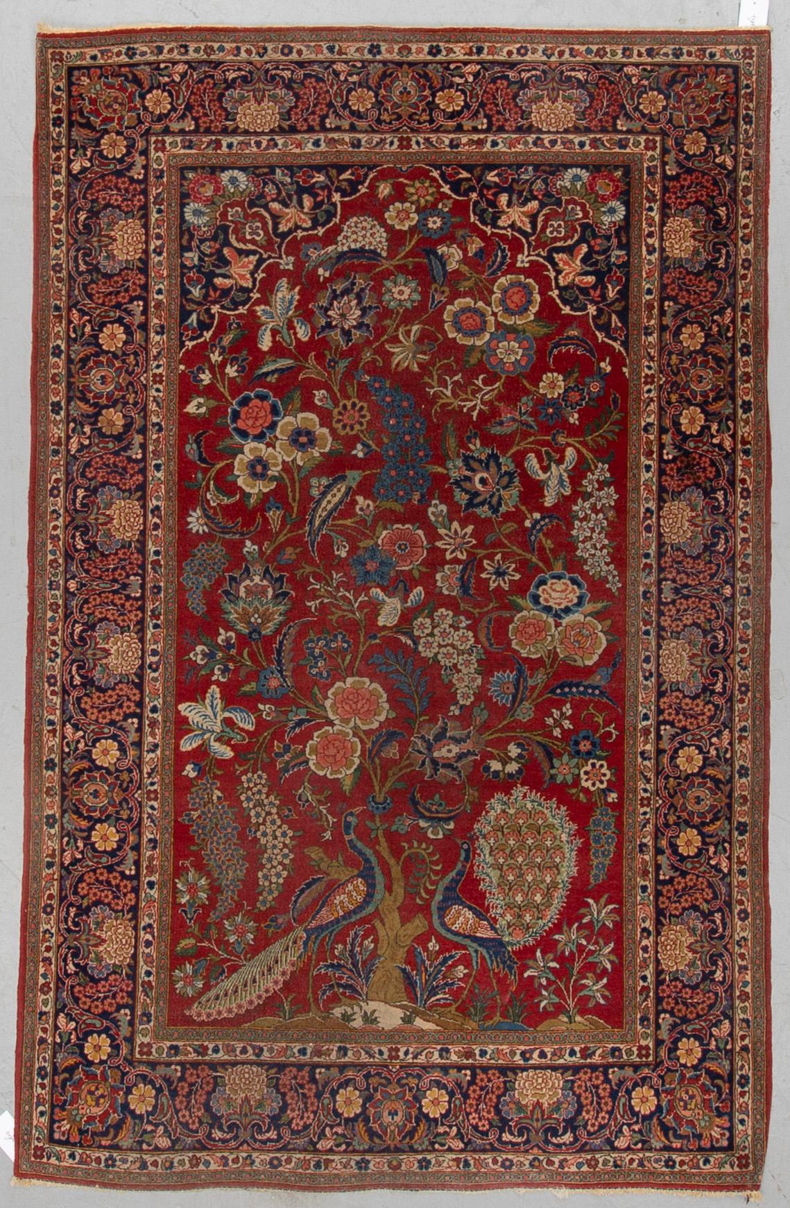 MATTO, a semi-antique Kashan, ca 207-209 x 136-137 cm.