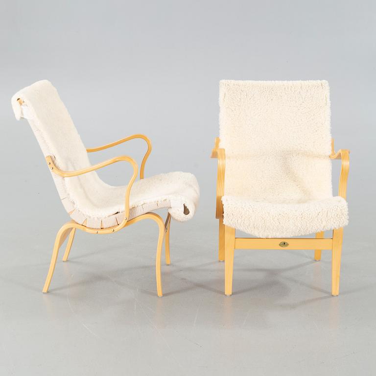 A pair of "Eva" chairs by Bruno Mathsson for Dux, second half of the 20th century.