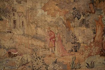 A European Tapestry, circa 1900, 154 x 240 cm.