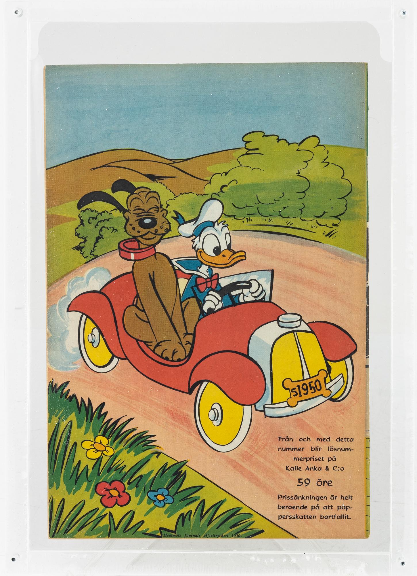 Comic book, "Donald Duck & Co" No. 9, 1950.