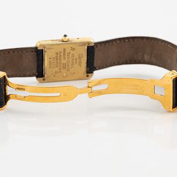 must de Cartier, Tank, armbandsur, 20,5 x 20 (28) mm.