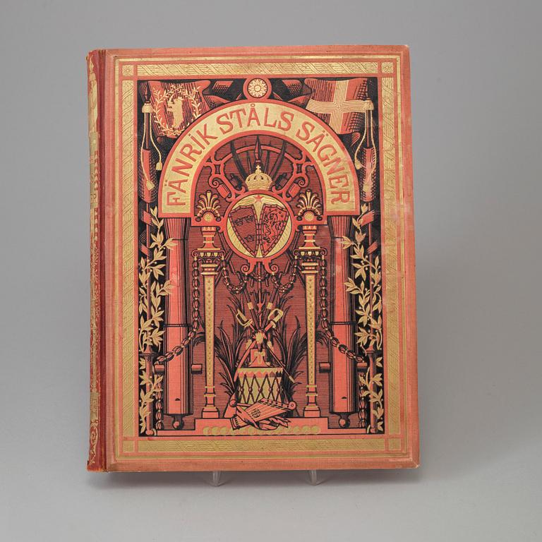 BÖCKER: 4 volymer, "Fänrik Ståls Sägner", 1883, 1886 och 1904.