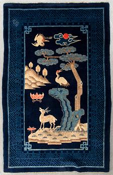 A semiantique Bao Tou carpet ca 163 x 102 cm.
