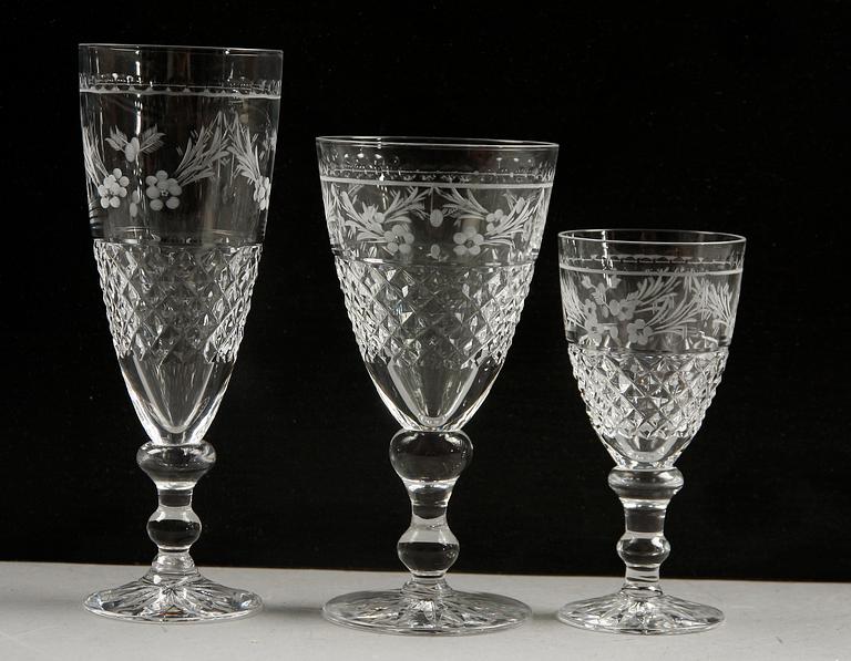 GLASSERVIS, 33 delar, "Elvira Madigan", Kosta.