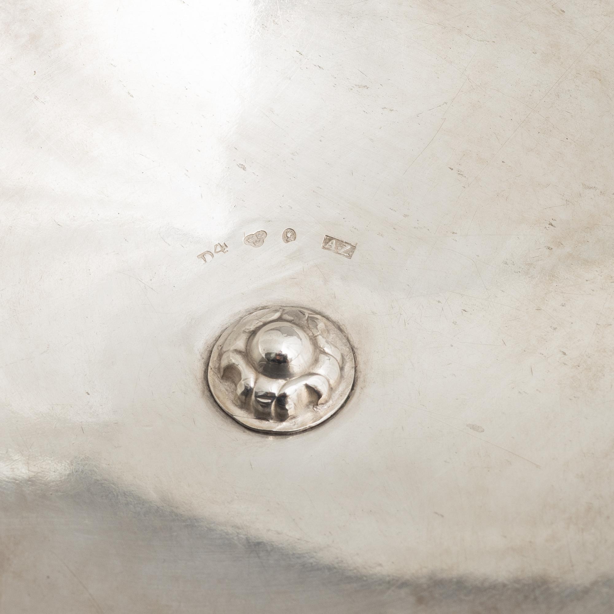 A Swedish silver sugarbowl, marks of Adolf Zethelius, Stockholm 1834.