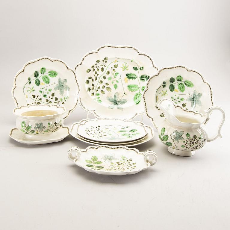 Arthur Percy, a 56-piece creamware dinner service 'Christina', Gefle.