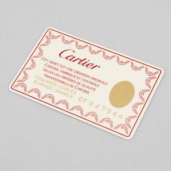 Cartier, scarf.