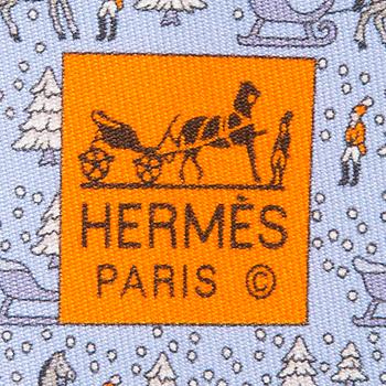 HERMÈS Two Twill Silk Ties.