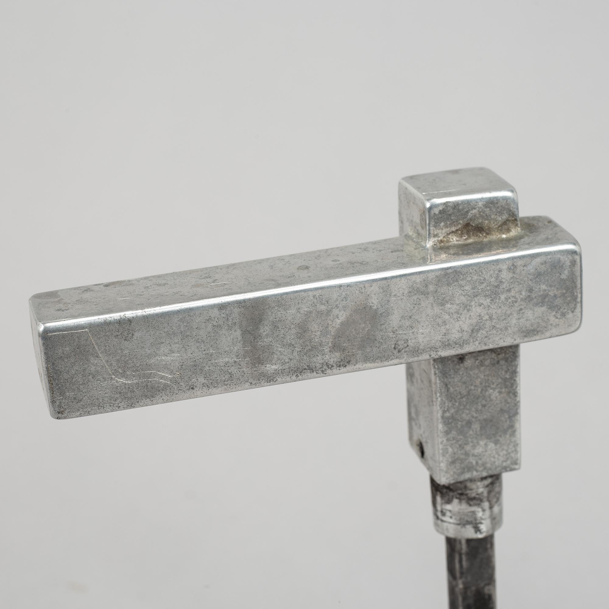 Three pairs of chrome door handles, 1930's.