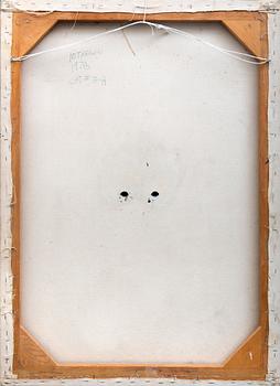 Michael Tetherow, oil on canvs with cut out signed and dated 1978.