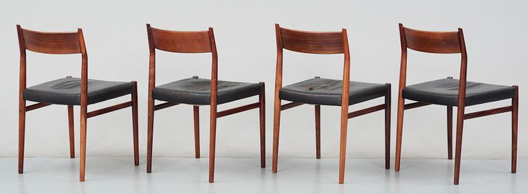 STOLAR, 4 st, Arne Vodder, Sibast Furniture, Danmark, 1950-tal.