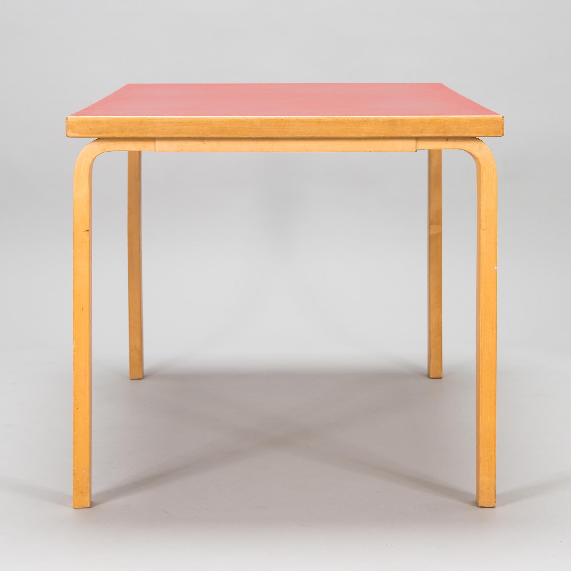 Alvar Aalto, a 1960's '82' table and six '66' stools for O.Y. Huonekalu-ja Rakennustyötehdas A.B.