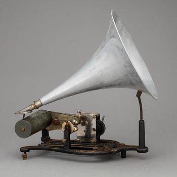 FONOGRAF, Lyra-fonografen, Danmark, omkring 1900.