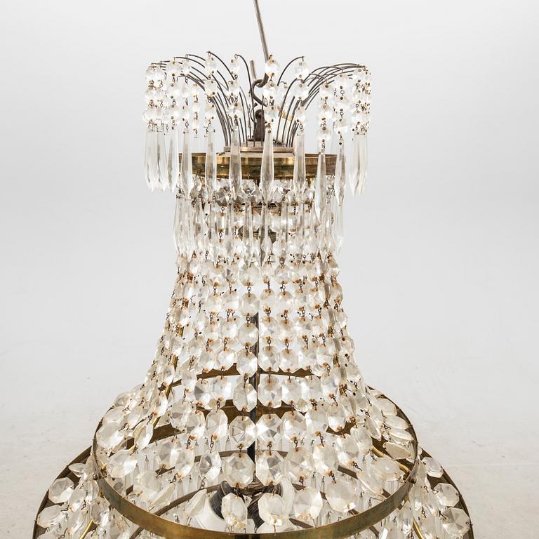 An empire style chandelier around 1900.