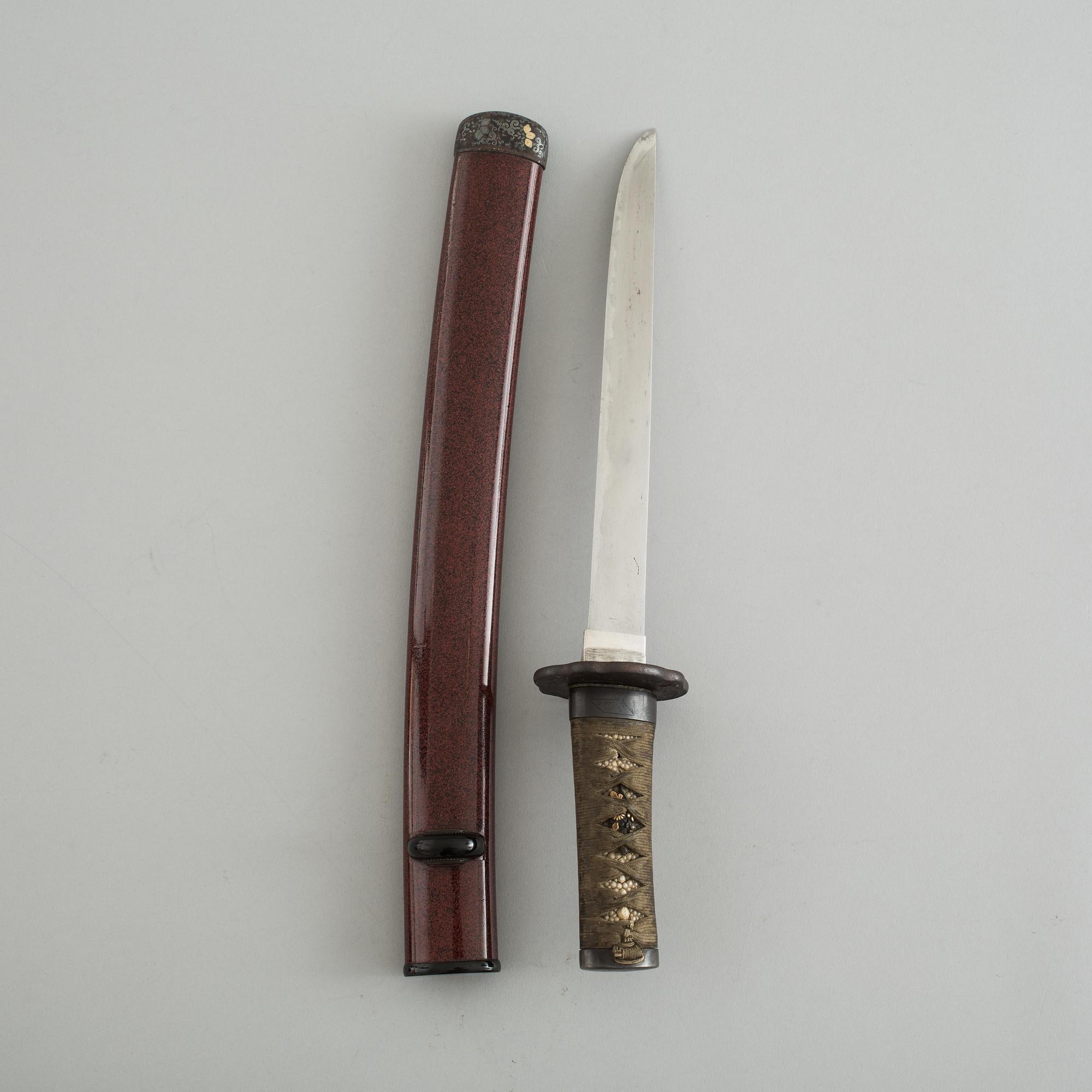 KNIV, Japan, Nobukuni, signerat, 1400-tal.