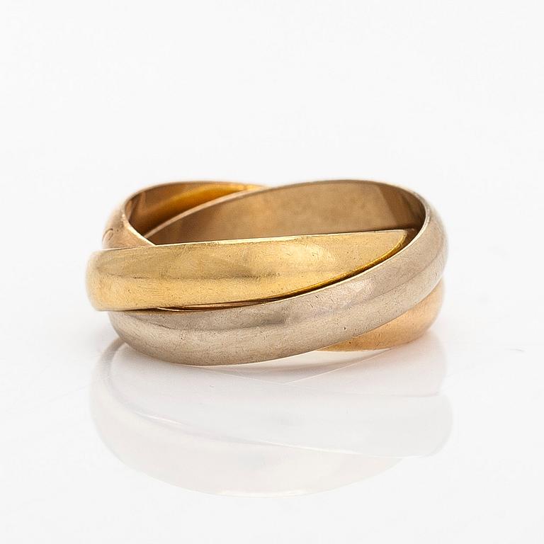 Cartier, ring, "Trinity", 18K trefärgsguld.