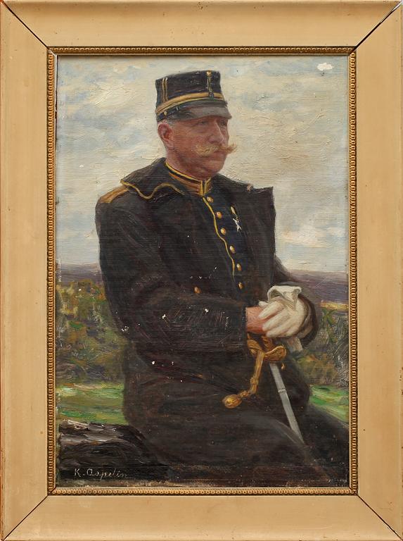 KARL ASPELIN, tillskriven. Olja på duk, 1900-talets början.