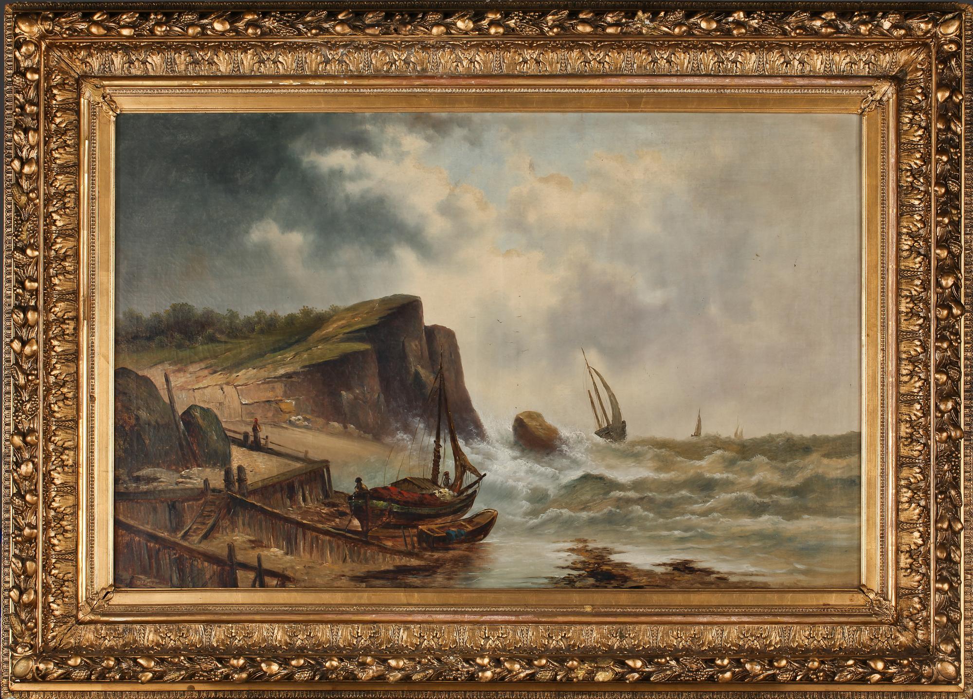 OKÄND KONSTNÄR, olja på duk, signerad L. d Órvieto, 1800-talets andra hälft.