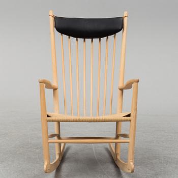 HANS J WEGNER, a model J16 rocking chair.