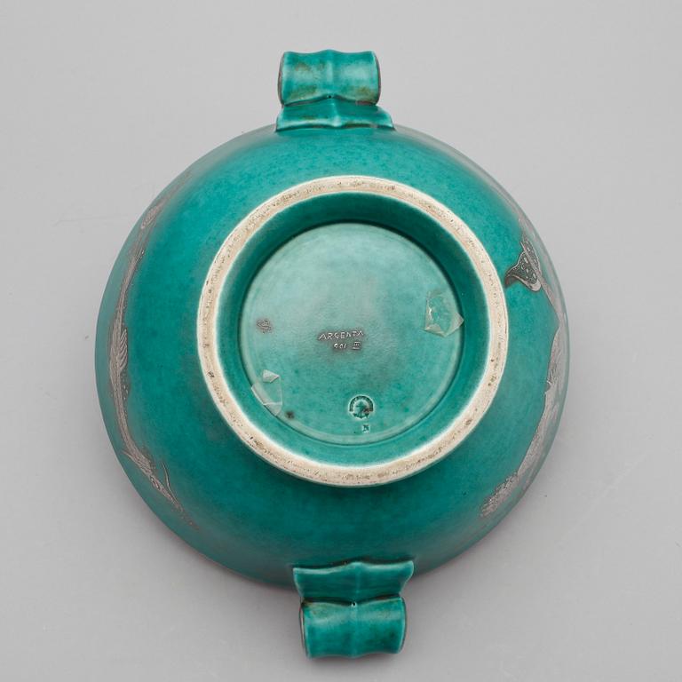 SKÅL, stengods, "Argenta", Sven Jonson och Wilhelm Kåge, Gustavsberg.