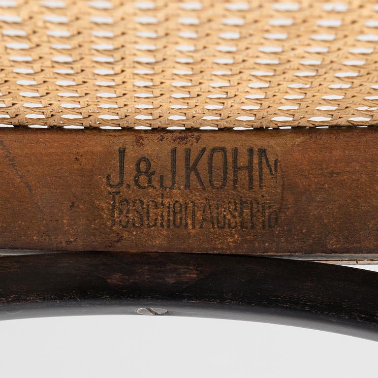 Stolar ett par samt bord, Jugend, Gustav Siegel för J & J Khon, Österrike, omkring år 1900.