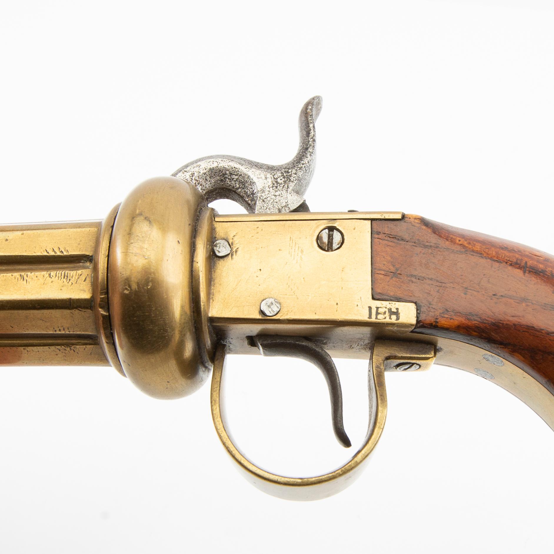Percussion revolver by Johan Engholm, known as Smålänning / Pepperbox.