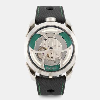 M.A.D.1, "Green", "MB&F", wristwatch, 42 mm.