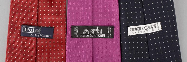 SLIPSAR, 3 st, Hermès, Ralph Lauren, Armani.