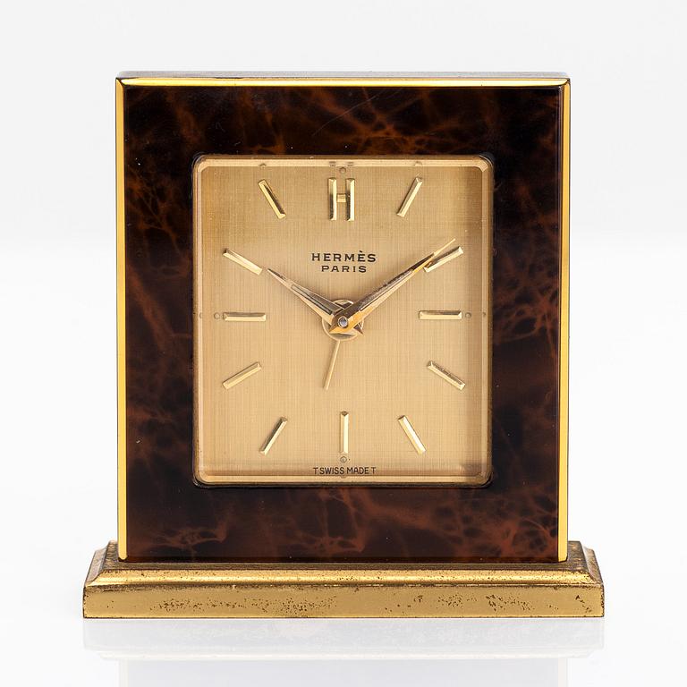 Hermès, desk/travel clock.