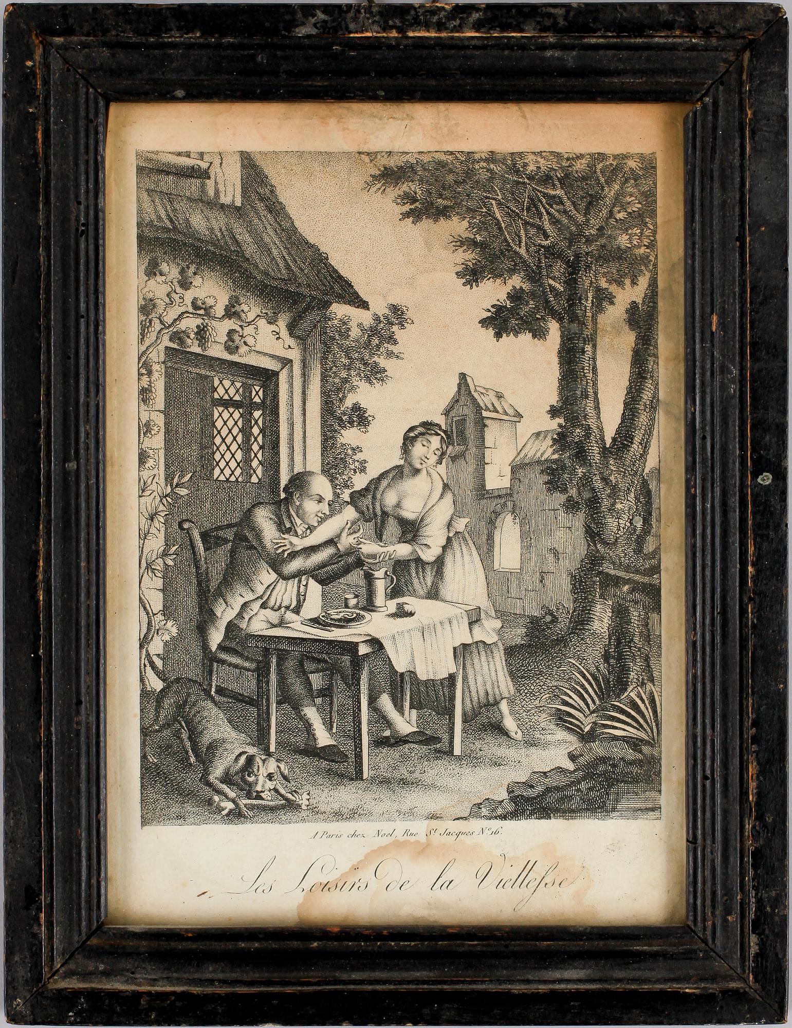 PARTI KOPPARSTICK OCH GRAFISKA BLAD, 7 st, 1700-1800-tal.