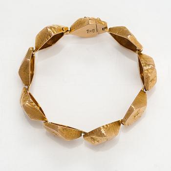 Björn Weckström, Rannekoru "Koskikivet", 14K kultaa. Lapponia 1966.