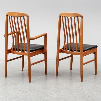 A set of six late 20th Century chairs, Benny Lindén Design.