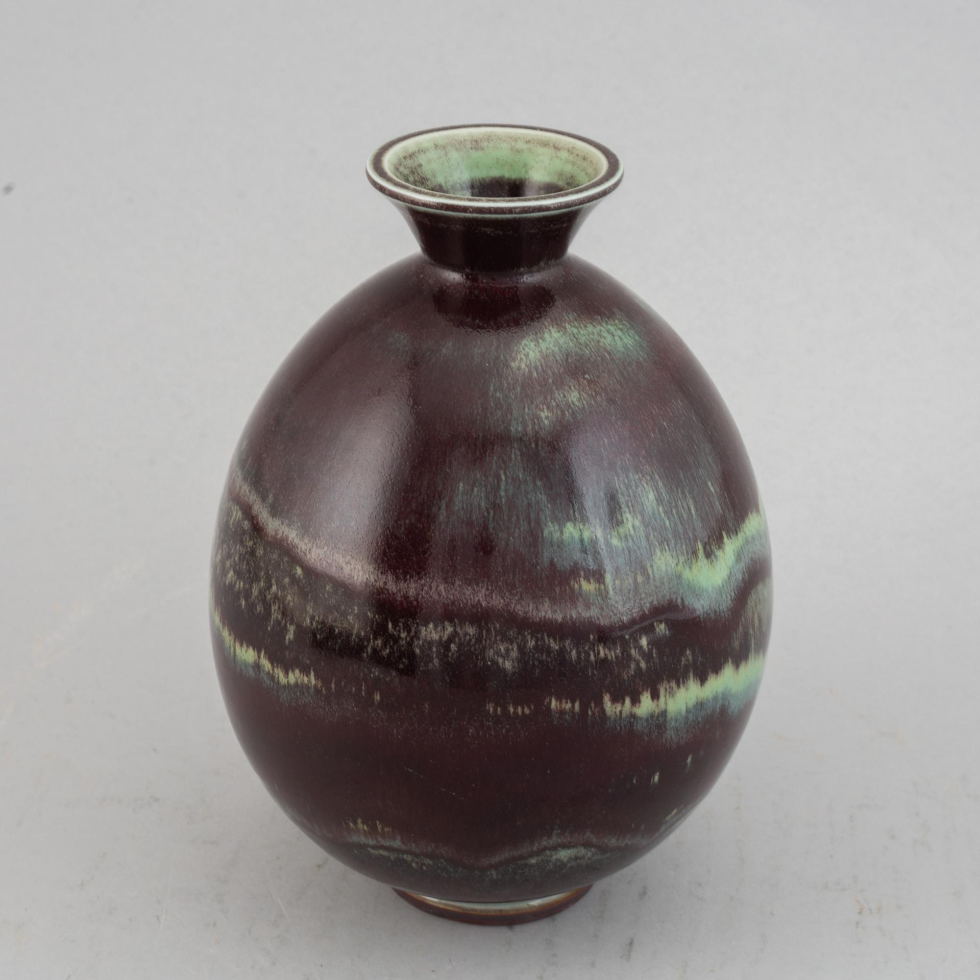 Berndt Friberg, a stoneware vase, Gustavsberg Studio, Sweden, 1974.
