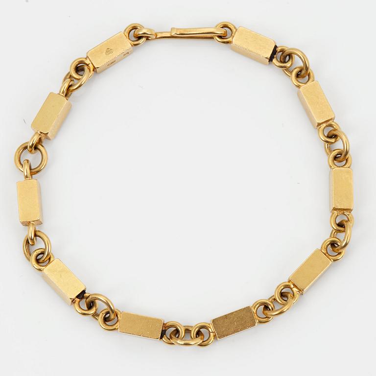 Wiwen Nilsson, armband, Lund 1965, 18k.