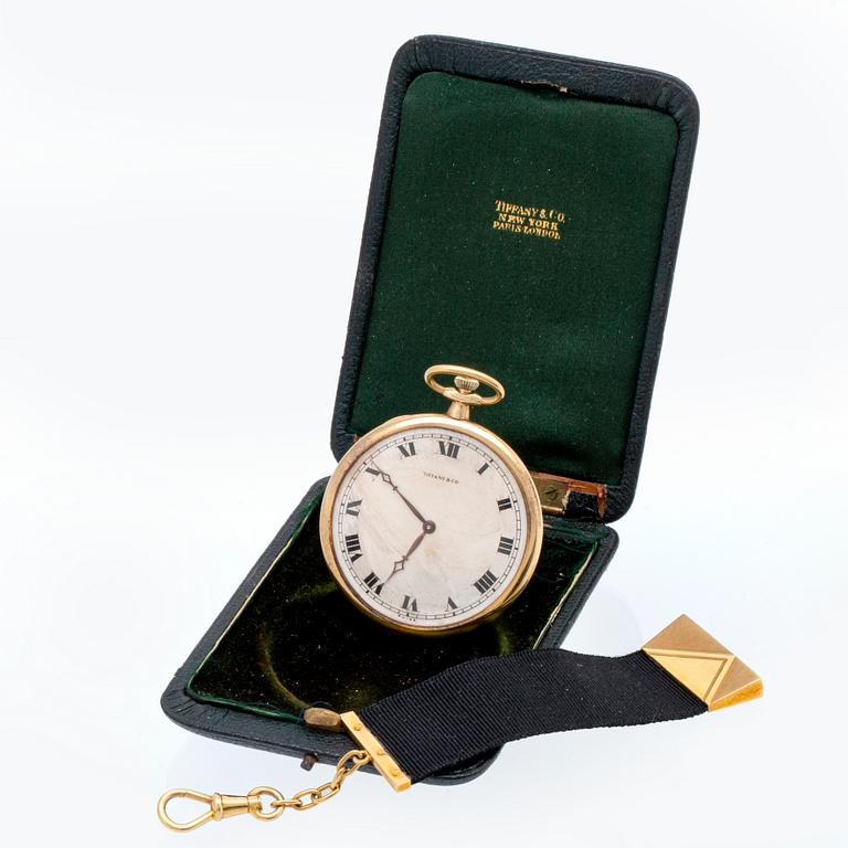 Touchon & Co för Tiffany & Co, fickur / frackur med chatelaine, 44,5 mm,