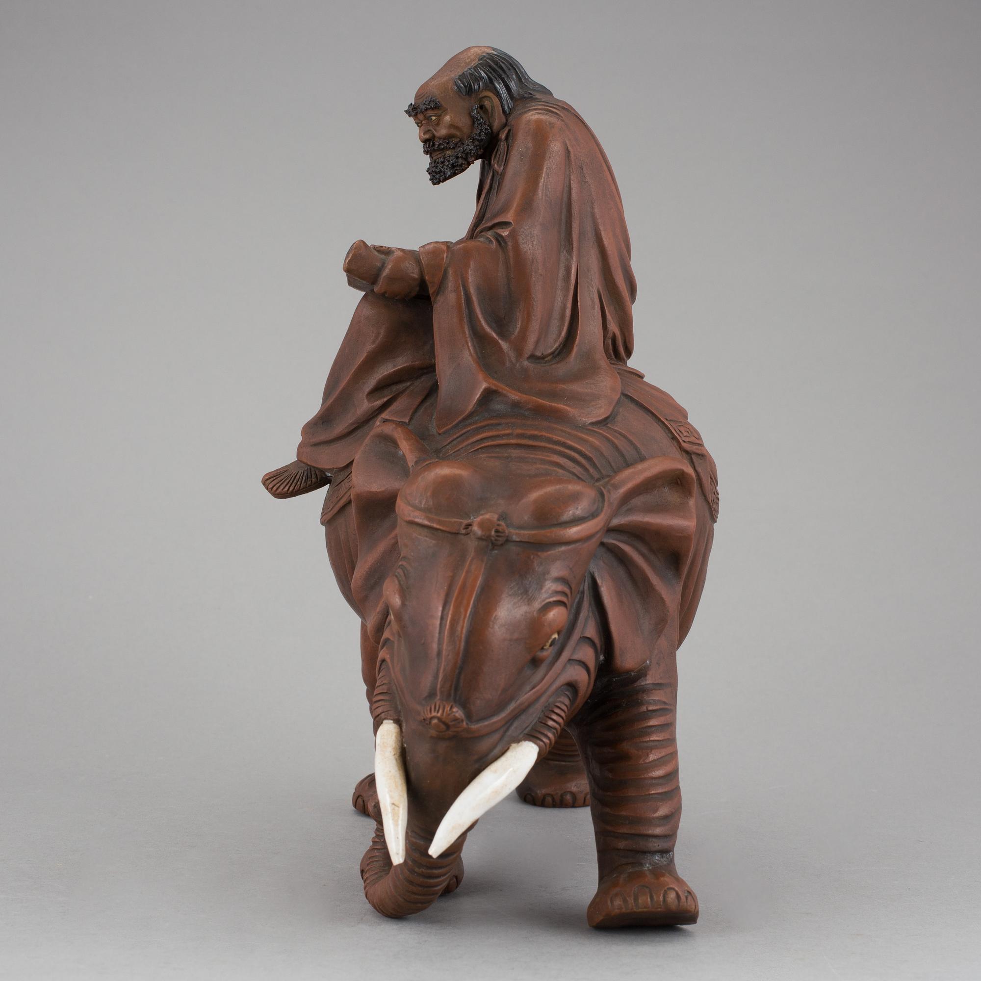 SKULPTUR, lergods, Japan, 1800/1900-tal.