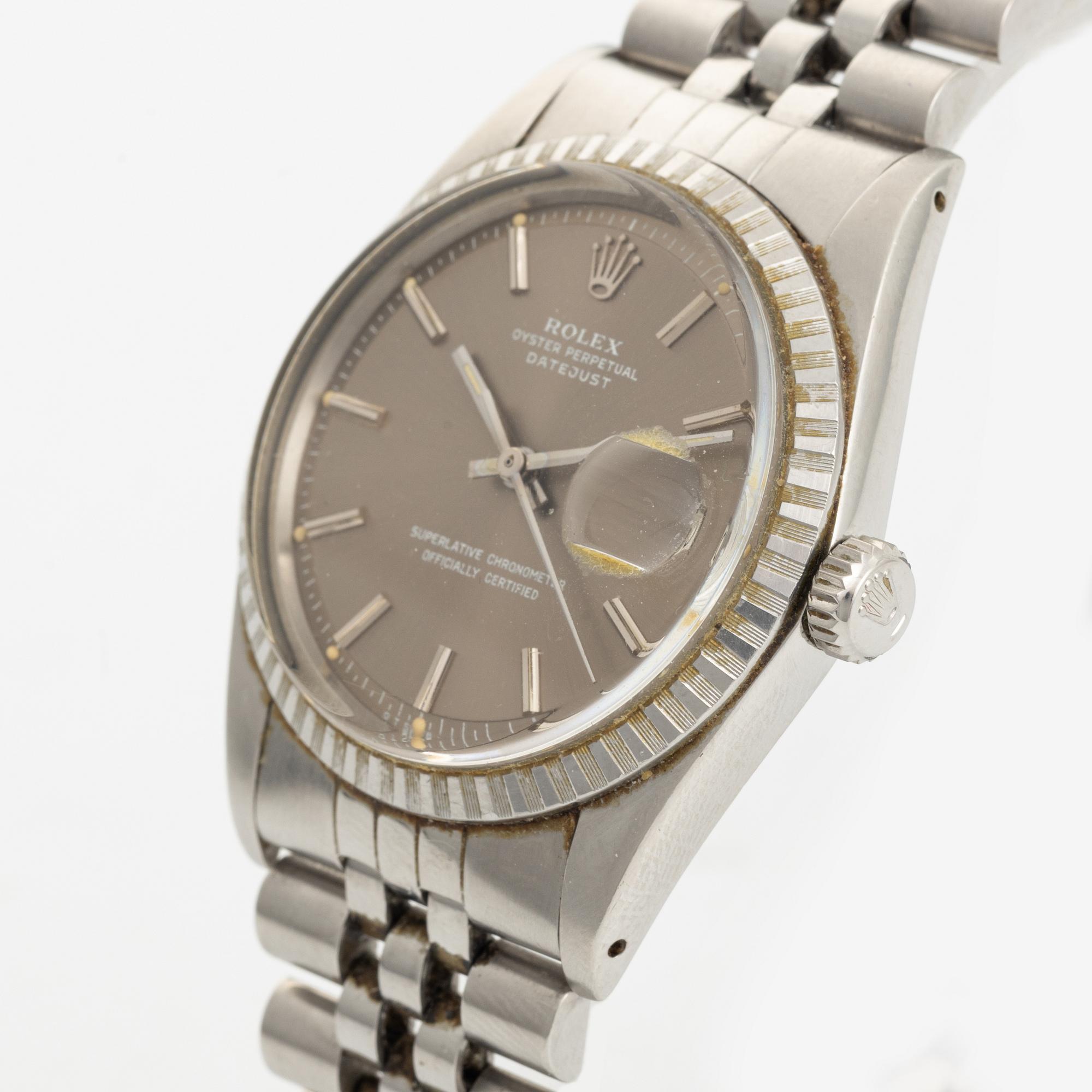 Rolex, Oyster Perpetual, Datejust, "Sigma Dial", wristwatch, 36 mm.