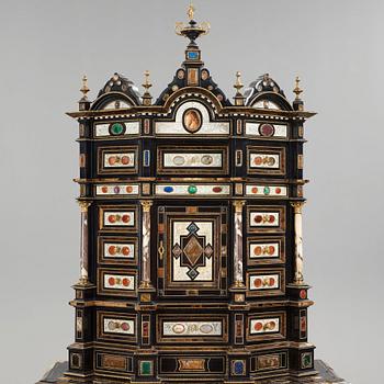 A cabine on stand by Ferdinando Pogliani (1832-1899), Milan,  last quarter 19th century.