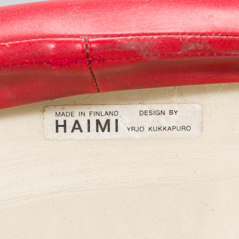 Yrjö Kukkapuro, pöytä "Saturnus" ja tuoleja, 4 kpl, "Junior", Haimi, 1960-luku.