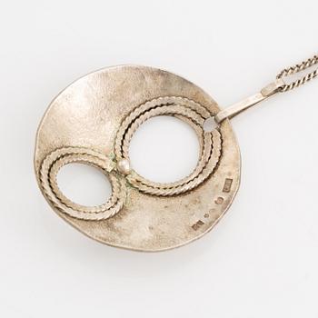 Rosa Taikon, hänge silver.