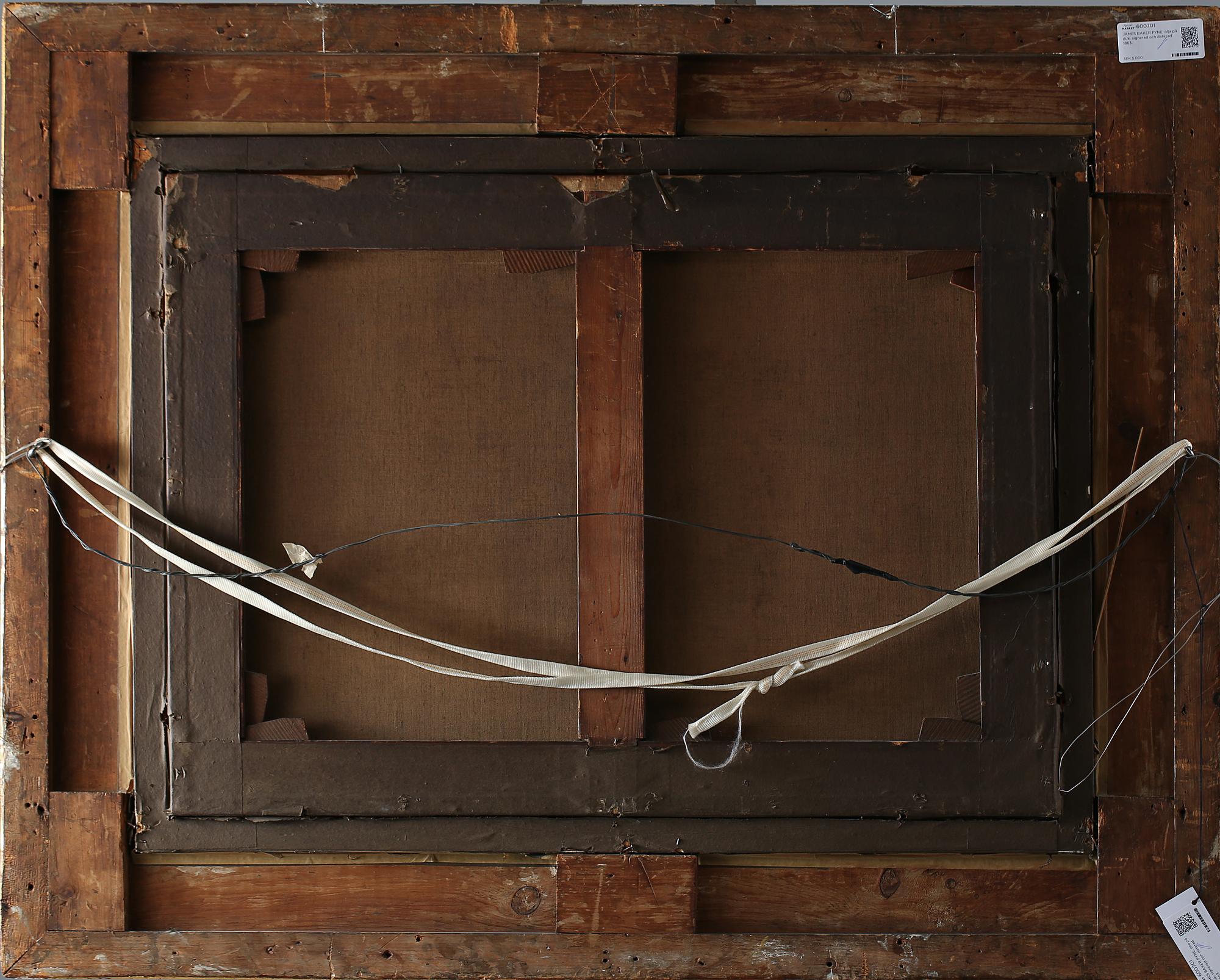 JAMES BAKER PYNE, olja på duk, signerad och daterad 1863.