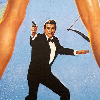 Film poster James Bond "For Your Eyes Only" Narva Printing House Stockholm 1981.