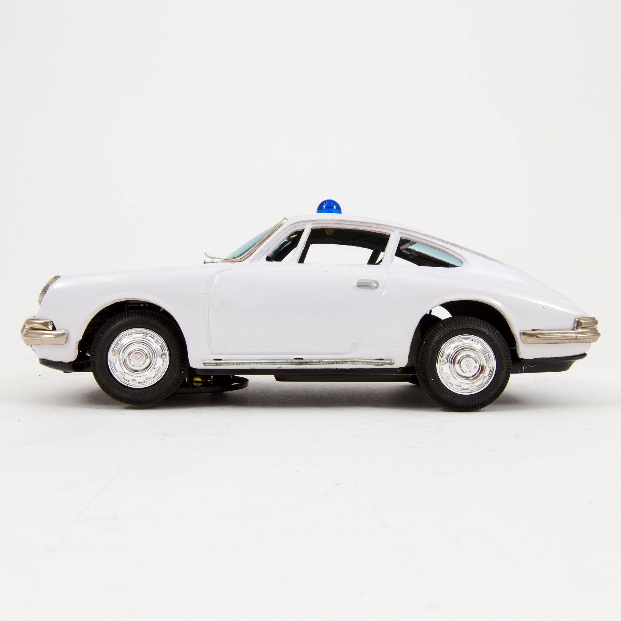 A tinplate Bandai "Porsche Polizei", Japan, 1960s.