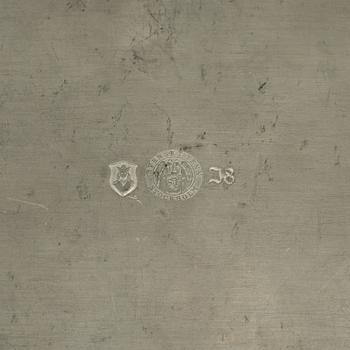 NILS FOUGSTEDT, atributed to, a pewter box, Svenskt Tenn, Stockholm 1935.