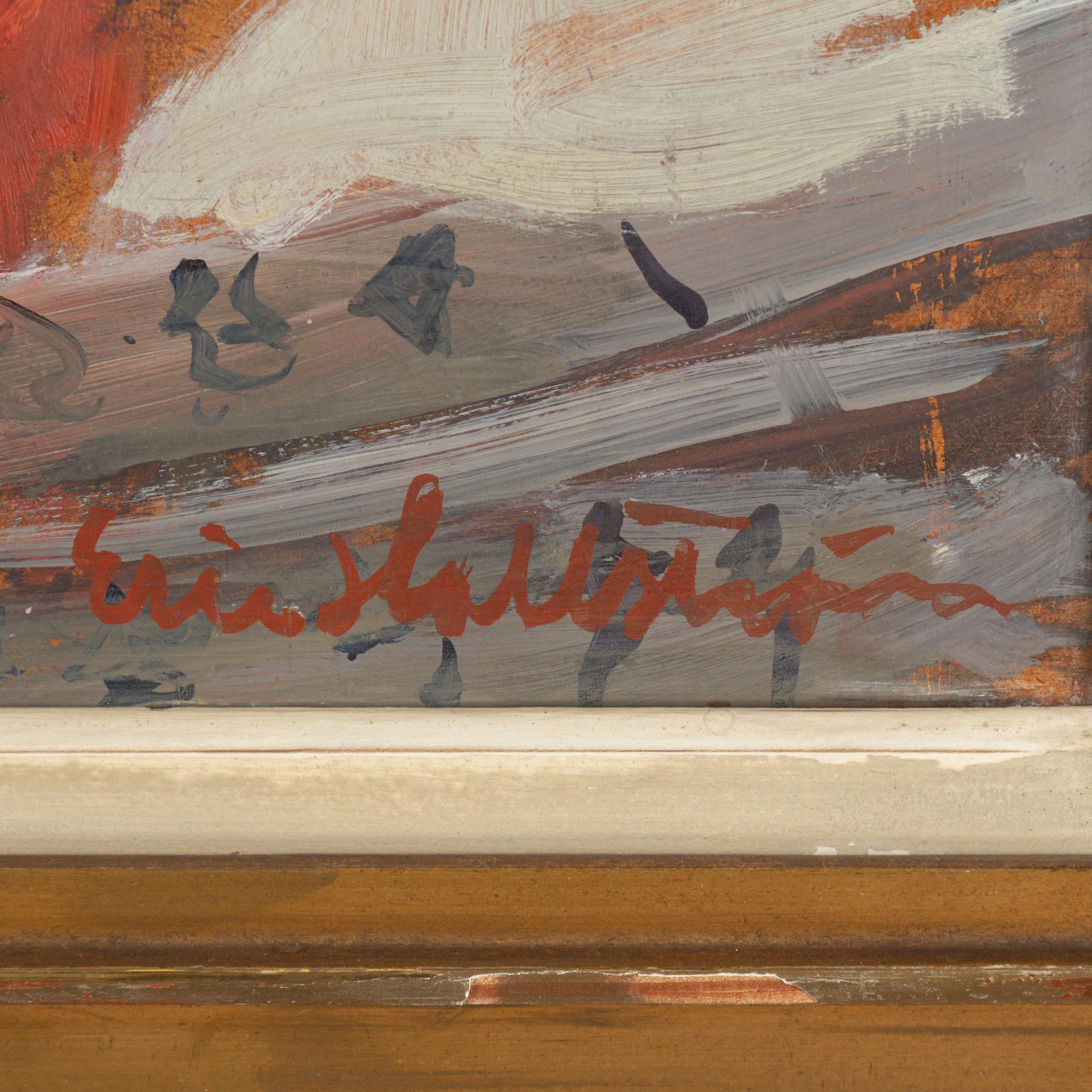 ERIC HALLSTRÖM, oil on board, signed Eric Hallström.