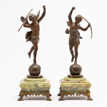Table garniture, 3 pieces, Rotterdam, second half of the 19th century.