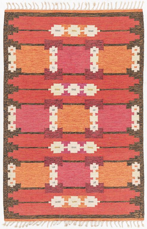 Matta, rölakan, signerad GS, Sverige, ca. 200 x 134 cm.