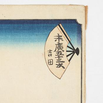 Utagawa Sadahide, färgträsnitt, Japan, 1865.