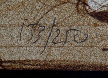 CLAUDE WEISBUCH, 1 par, färglitografier, signerade, numrerade 133/250.