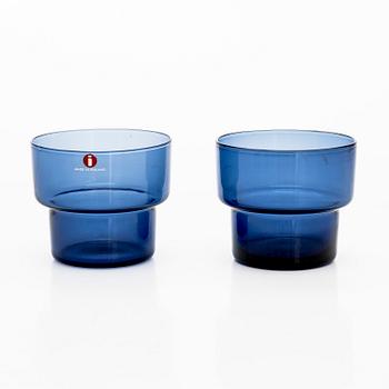 Lisa Johansson-Pape, maljakoita, 6 kpl, signeetattu LJ-P, Iittala 1960-luku.